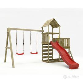 Gioco da giardino in legno Maxplay 3.2 con Scivolo