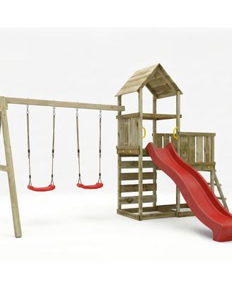 Gioco da giardino in legno Maxplay 3.2 con Scivolo