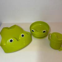 MATA Ikea set per pappa, 3 pezzi, verde