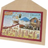 Presepe in terracotta STAMPERIA 15 pezzi- NUOVO