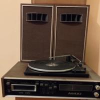 Stereo vintage con casse