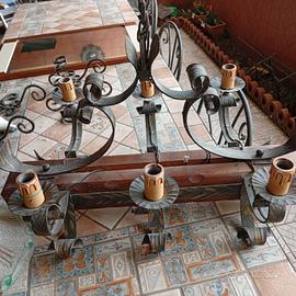 lampadario rustico 