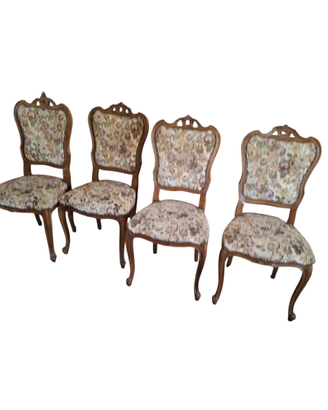 SET DI 4 SEDIE STILE LUIGI XV