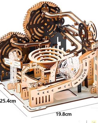 Puzzle 3d in legno movimento motorizzato palline