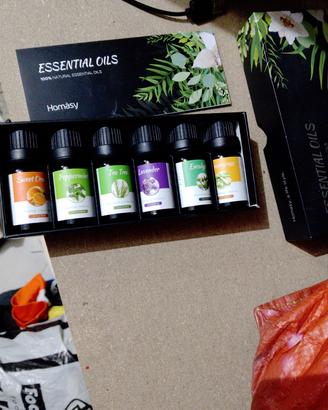 Set oli essenziali Homasy – 6 profumi –