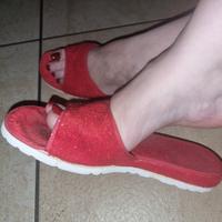 ciabatte rosse spugnetta 