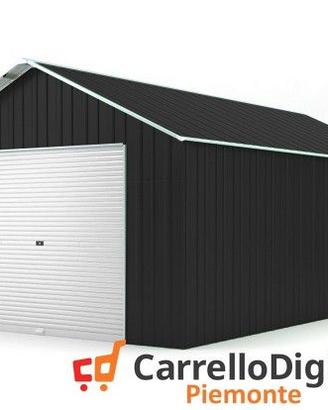 Baracca cantiere box 438x724 con saracinesca nero