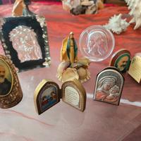 lotto 7 oggetti Icone Sacre