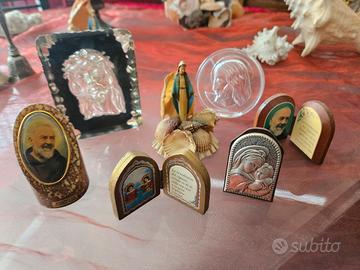 lotto 7 oggetti Icone Sacre