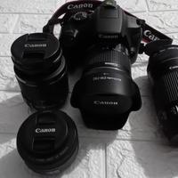 Kit Canon EOS 1300D + Obiettivi (10-18, 18