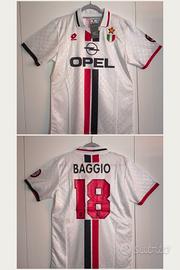 Maglia Milan Away 1996/97 Baggio 18 – Taglia L
