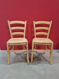 Sedie legno massello stile country mod. Venezia