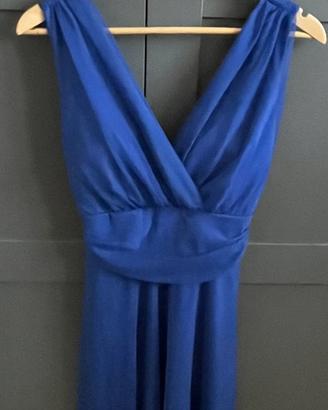 Abito con stola – colore blu royal