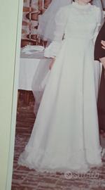 vestito da sposa vintage con strascico 