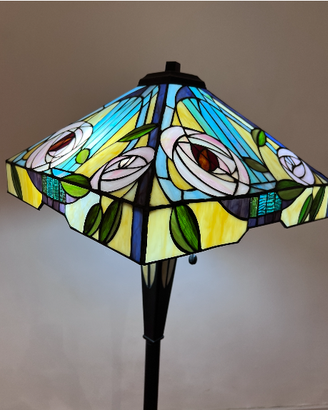 Piantana Quadrata stile TIFFANY