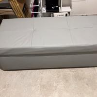 Capiente pouf colore grigio 140x60x50