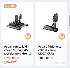 MOZA CRP2 - bundle con Frizione