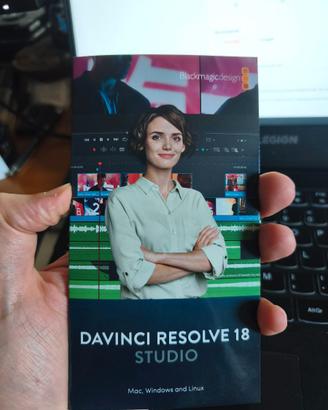 Licenza Blackmagic Davinci Resolve Studio 18 o 22