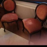 Coppia poltroncine artigianali anni '80