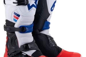 Stivali Alpinestars Tech 3 Bianco Rosso Blue
