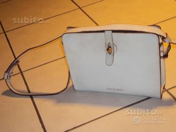 Borsa da donna in cuoio bianco
