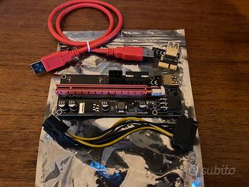 PCIE Riser VER 009S  Estensione grafica da 1x a 16