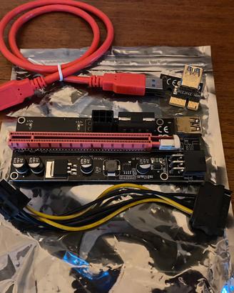 PCIE Riser VER 009S  Estensione grafica da 1x a 16