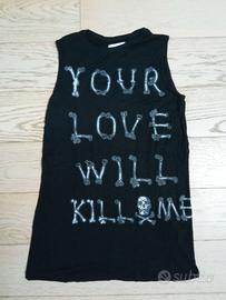 vestito corto maglia donna Halloween 