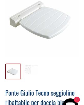 Sedile doccia ribaltabile Ponte Giulio