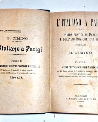 Guida Parigi 1900 Esposizione Universale Cimino