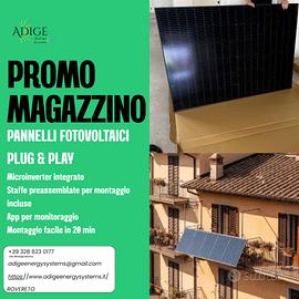 Pannelli fotovoltaici plug and play
