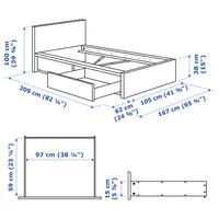 Letto contenitore Malm bianco Ikea