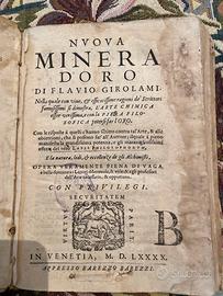 Libro antico Nuova Minera D’oro di Flavio Girolami