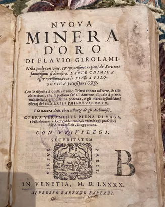 Libro antico Nuova Minera D’oro di Flavio Girolami
