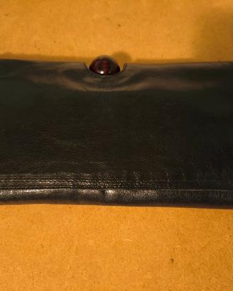 Borsa Il Bagatto pelle nera sfera anni 70/80