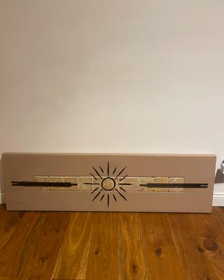 Quadro decorativo moderno con inserti in pietra
