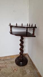 Piedistallo Mobiletto Angolare Colonna a Spirale
