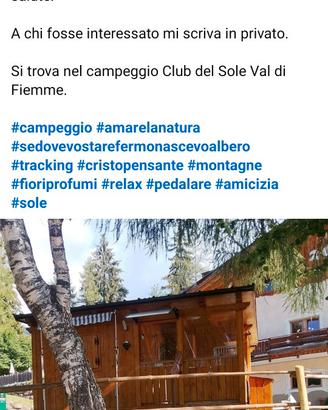 Casa in legno Bungalow presso campeggio 