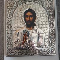  Icona con riza in argento 925