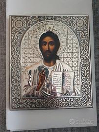  Icona con riza in argento 925