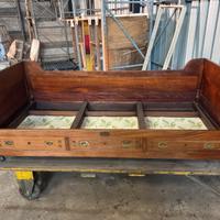 Letto e cassettiera nautica inglese 1920