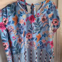 completo 2 pezzi stampa fantasia