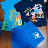 set abbigliamento bimbo 12/24 mesi cm 86/92