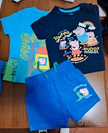 set abbigliamento bimbo 12/24 mesi cm 86/92