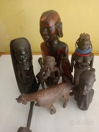 piccola collezione di sculture africane 