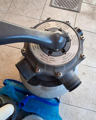 scaletta da piscina piu depuratore a sabbia 