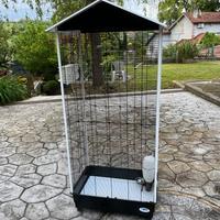 Gabbia per uccelli/voliera da esterno 160x67,5x43