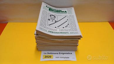 LA SETTIMANA ENIGMISTICA, anno 2020, NON compilati