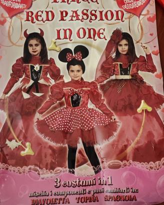 vestiti Carnevale 3 in 1 topina spagnola diavolo