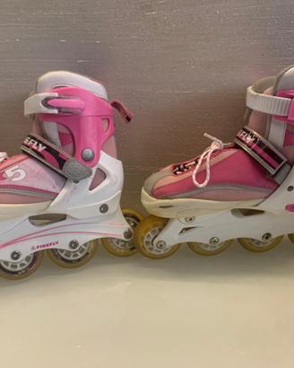 Roller firefly rosa bambina tg 34-37